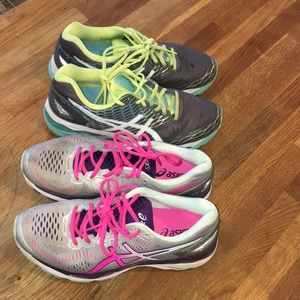 Set of two pair ASICS running sneakers